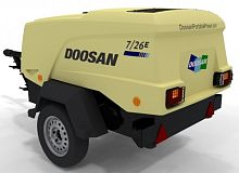 Дизельный компрессор для криобластинга Doosan 7/26E